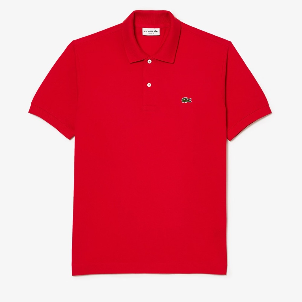 Lacoste Mens Classic Pique Slim Fit Short Sleeve Polo Shirt